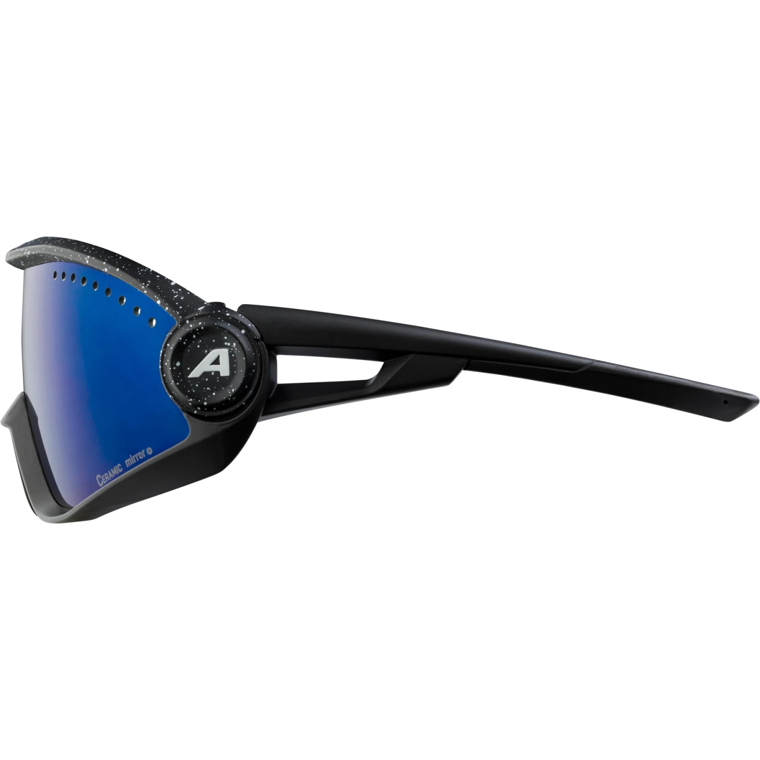 Alpina 5W1NG Glasses - Black Blur / Blue Mirror 4 Alpina 5W1NG Glasses - Black Blur / Blue Mirror - Image 2