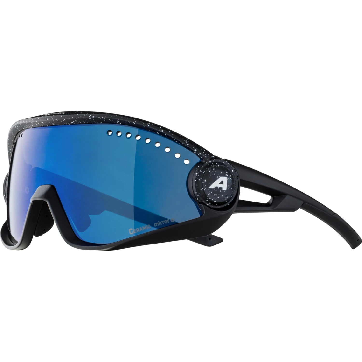 Alpina 5W1NG Glasses - Black Blur / Blue Mirror 5 Alpina 5W1NG Glasses - Black Blur / Blue Mirror - Image 3