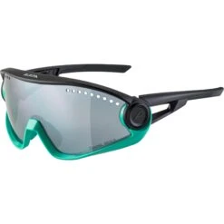 Alpina 5W1NG Glasses - Turquoise-black / Black Mirror