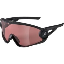 Alpina 5W1NG QV Glasses - Black Matt / Quattroflex+Varioflex Blue Mirror -Alpina Verkoop alpina 5w1ng qvm glasses black matt blue mirror 7 894590