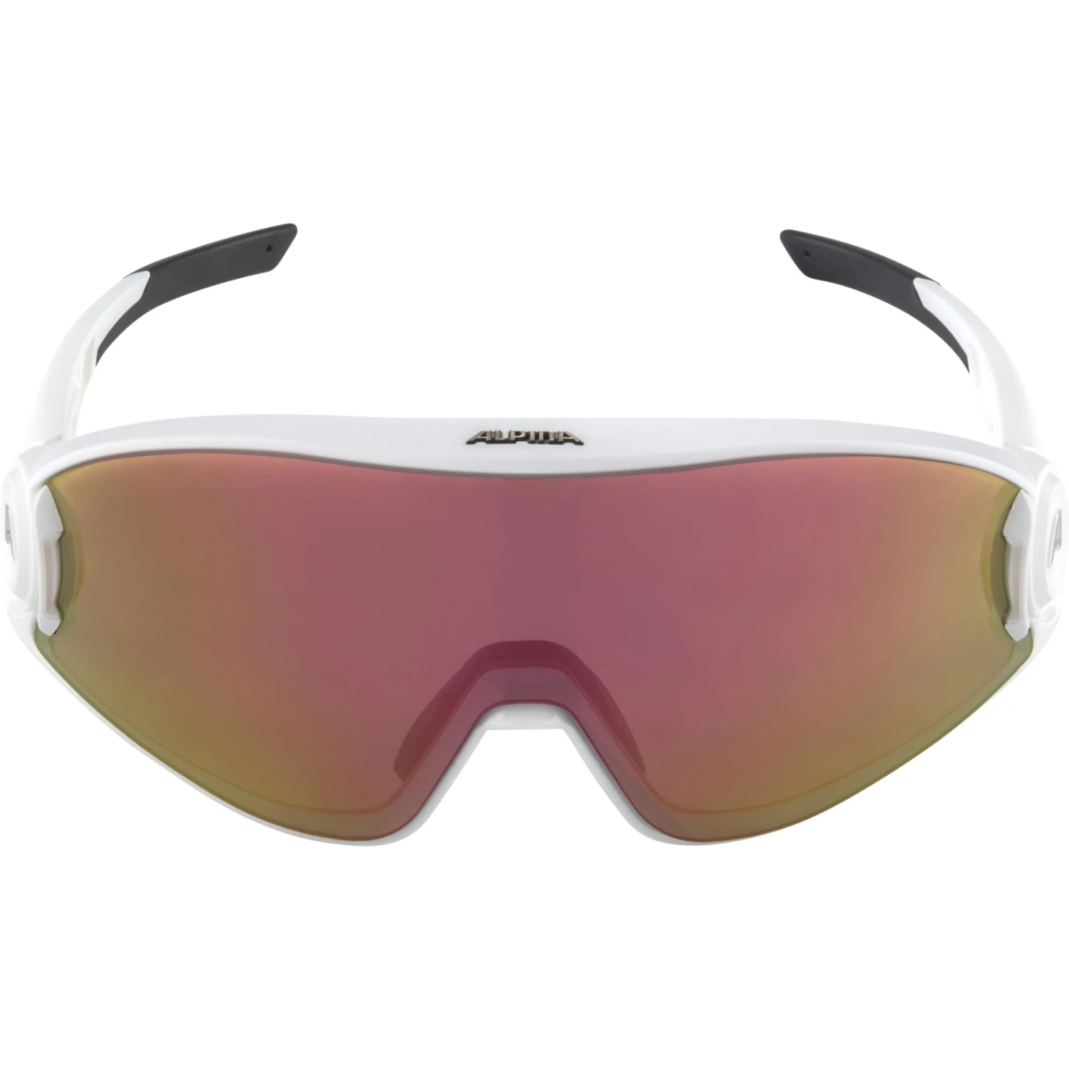 Alpina 5W1NG QV Glasses - White Matt / Quattroflex+Varioflex Red Mirror 4 Alpina 5W1NG QV Glasses - White Matt / Quattroflex+Varioflex Red Mirror - Image 2