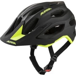 Alpina Carapax 2.0 Fietshelm - Black-neon Yellow Matt