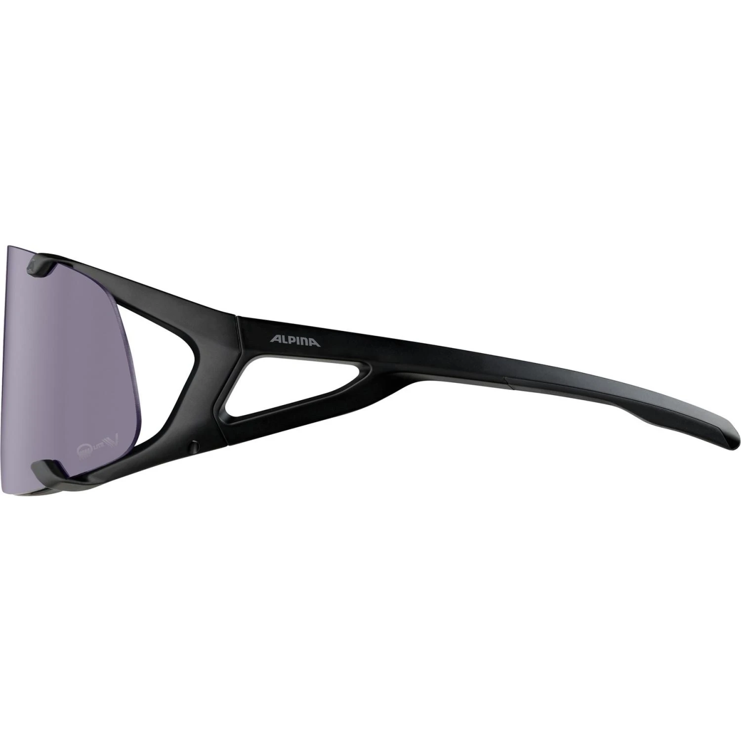 Alpina Hawkeye Q-Lite V Glasses - Black Matt/Quattroflex Lite Varioflex Purple 6 Alpina Hawkeye Q-Lite V Glasses - Black Matt/Quattroflex Lite Varioflex Purple - Image 4
