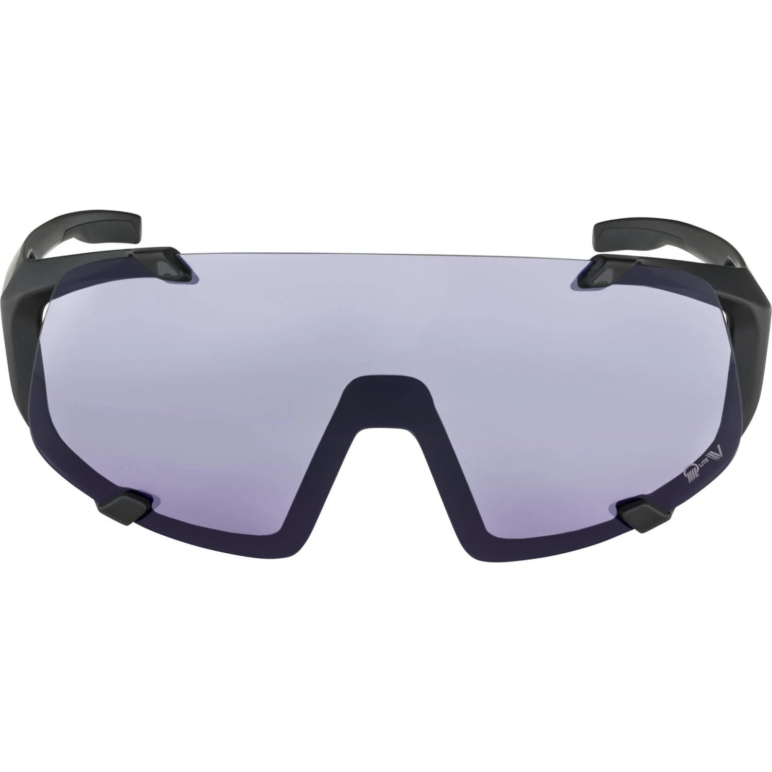Alpina Hawkeye Q-Lite V Glasses - Black Matt/Quattroflex Lite Varioflex Purple 4 Alpina Hawkeye Q-Lite V Glasses - Black Matt/Quattroflex Lite Varioflex Purple - Image 2
