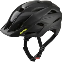 Alpina Kamloop Fietshelm - Black-neon Yellow Matt
