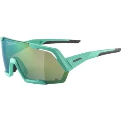 Alpina Rocket Q-Lite Glasses - Turquoise Matt/Ceramic Green Mirror -Alpina Verkoop alpina rocket q lite glasses turquoise matt ceramic green mirror 2 1060322