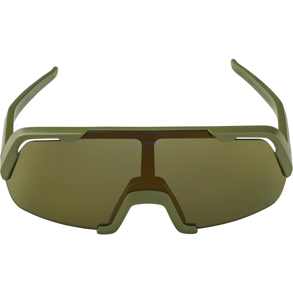 Alpina Rocket Youth Q-Lite Glasses - Olive Matt / Q-LITE Bronce Mirror 4 Alpina Rocket Youth Q-Lite Glasses - Olive Matt / Q-LITE Bronce Mirror - Image 2