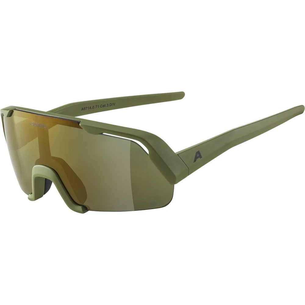 Alpina Rocket Youth Q-Lite Glasses - Olive Matt / Q-LITE Bronce Mirror 3 Alpina Rocket Youth Q-Lite Glasses - Olive Matt / Q-LITE Bronce Mirror