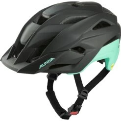 Alpina Stan Mips Helm - Black-turquoise Matt